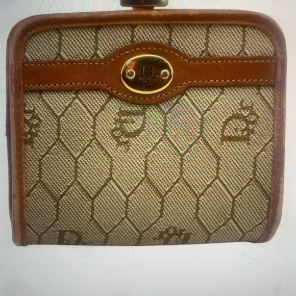 Authentic Christian Dior, honeycomb, coin purse - Picture 1 of 10